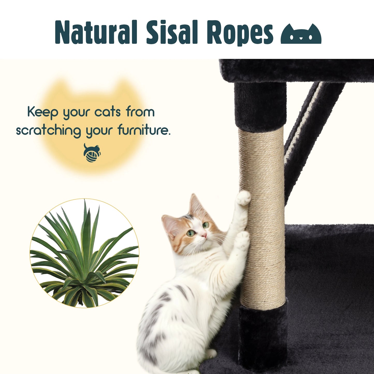 Multi-Level Cat Tree W/ Scratching Post