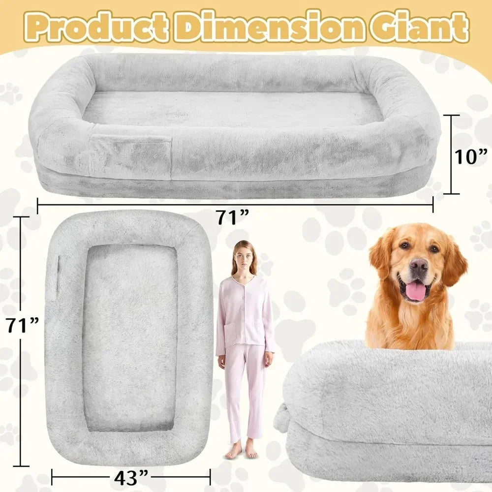 Human and Dog Bed