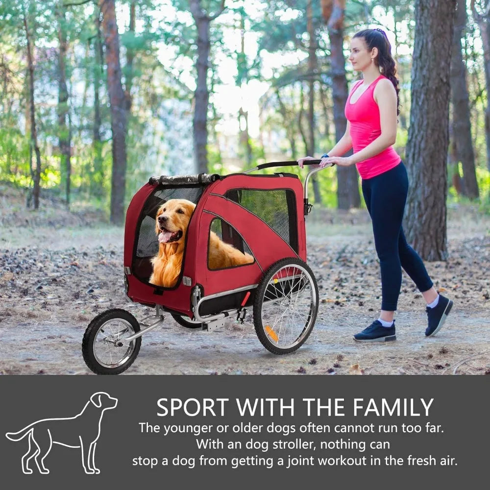 Large Quick Set-up Pet Stroller