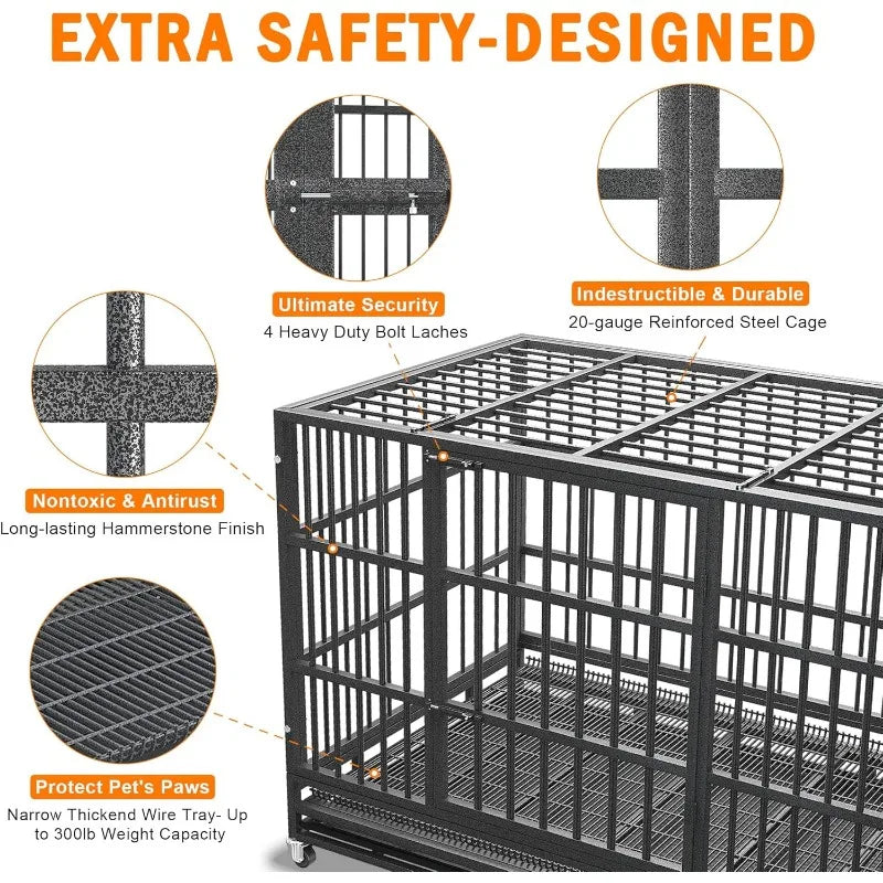Heavy Duty Escape-Proof Dog Crate