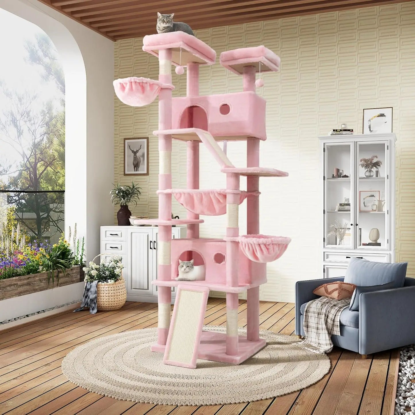 Multi-Level Tall Cat Tree Tower