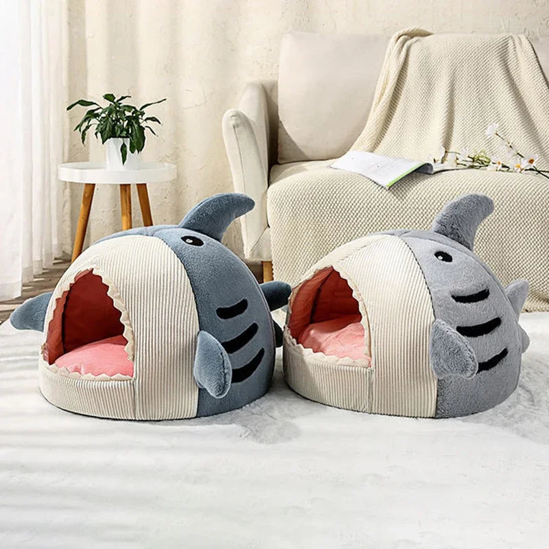 Shark Pet Cave Bed