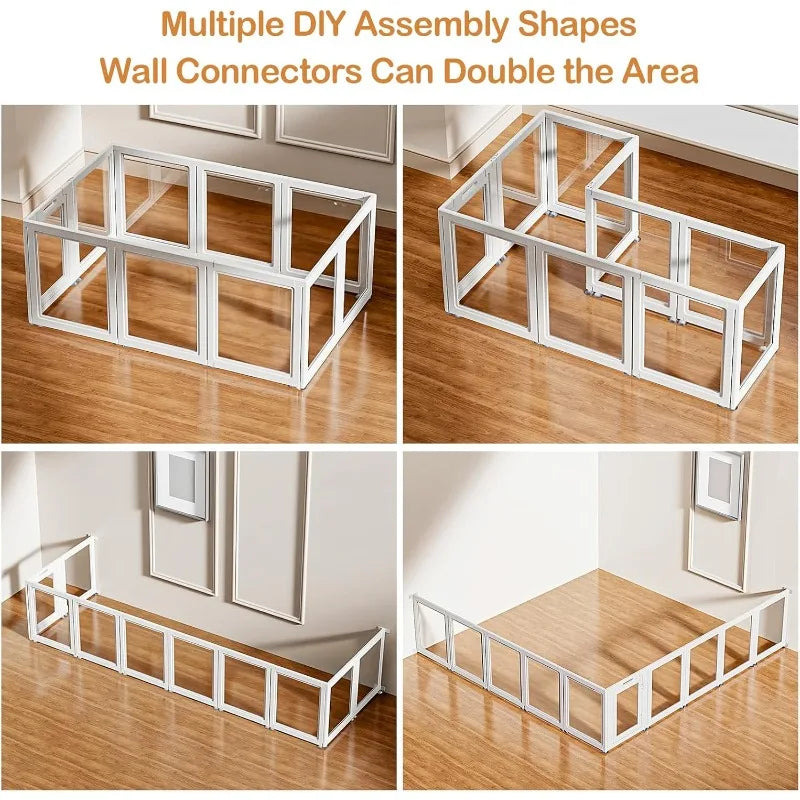 Clear Acrylic Dog Playpen
