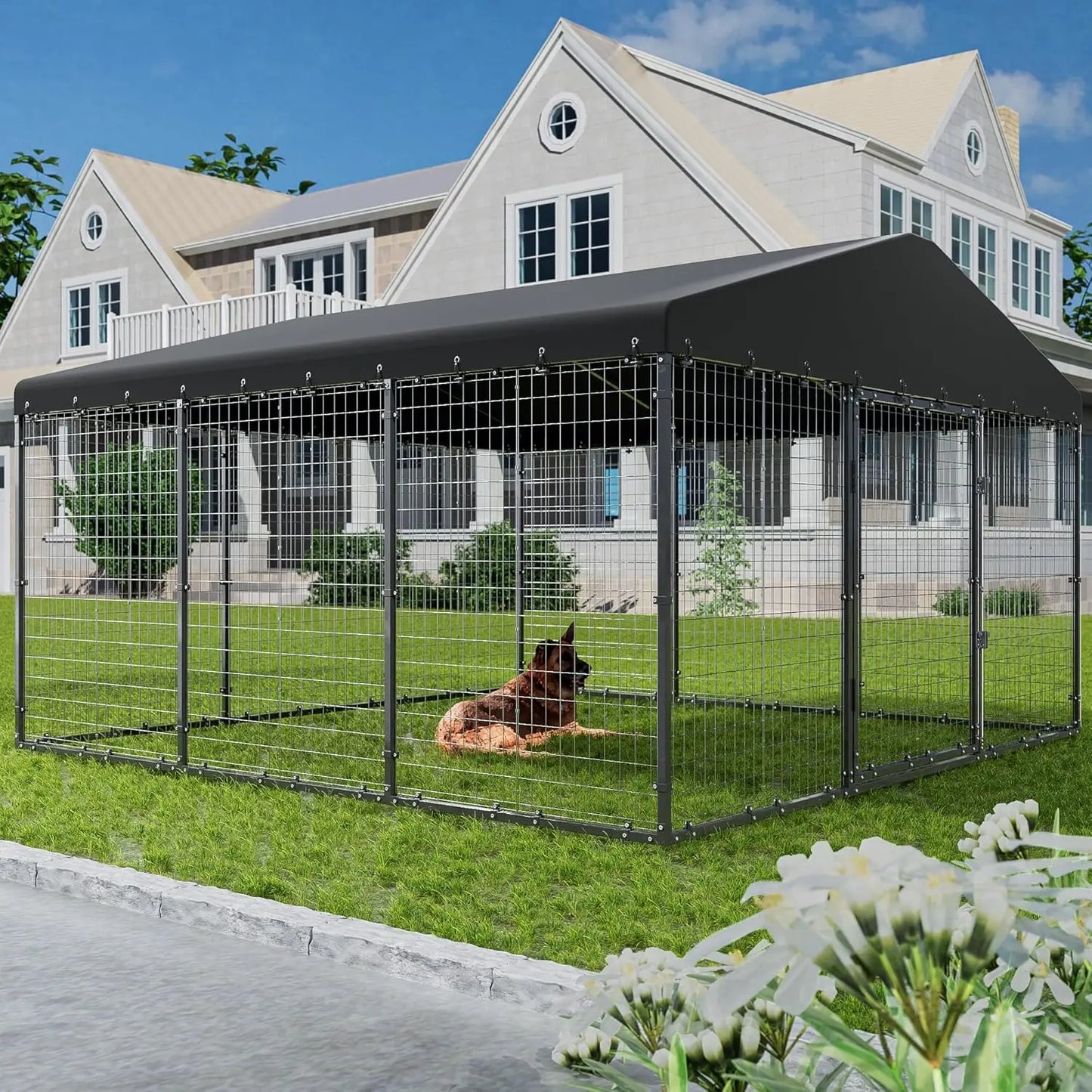 Galvanized Steel Dog Playpen
