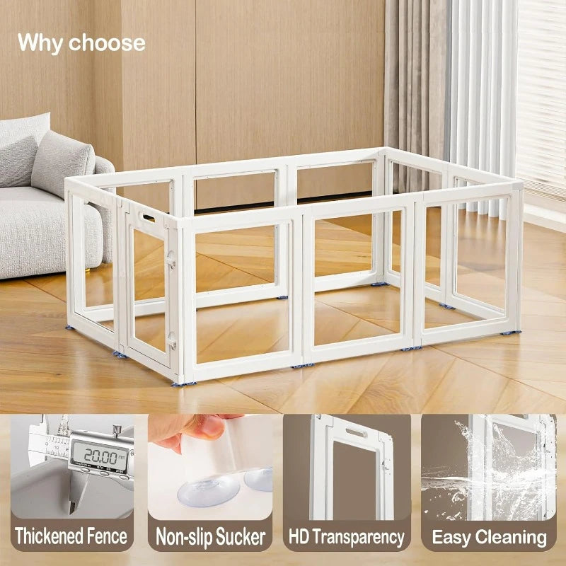 Clear Acrylic Dog Playpen