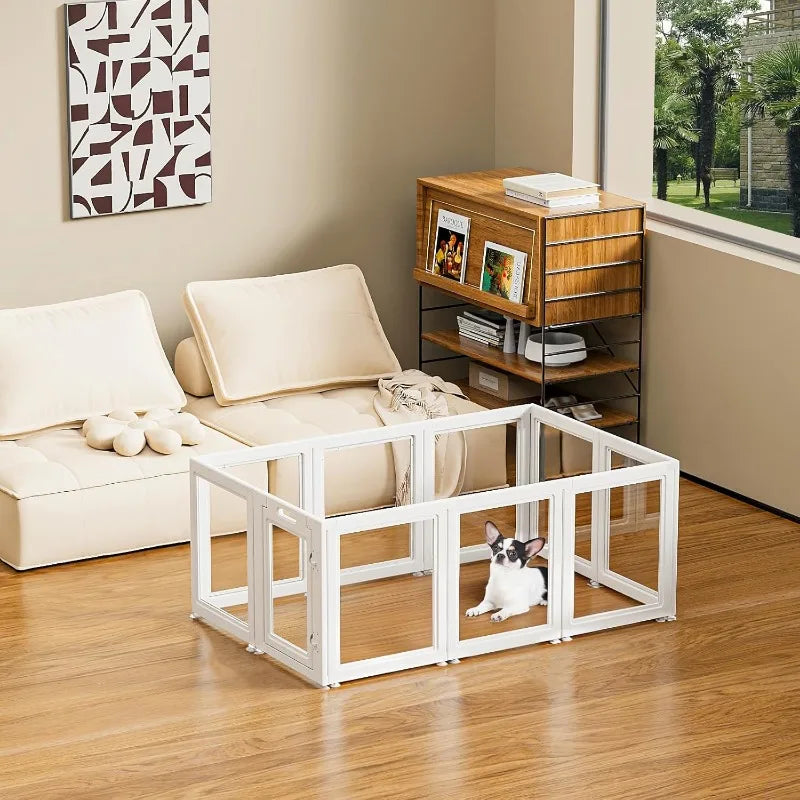 Clear Acrylic Dog Playpen