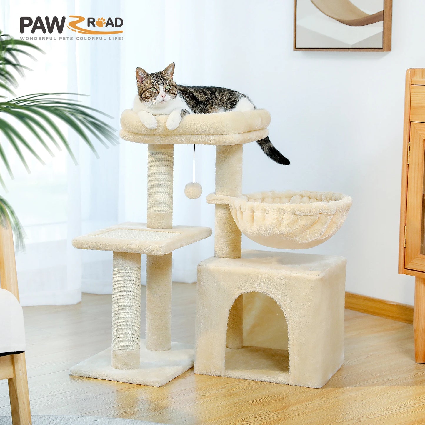Cat Activity Tree with Cat Scratching Posts