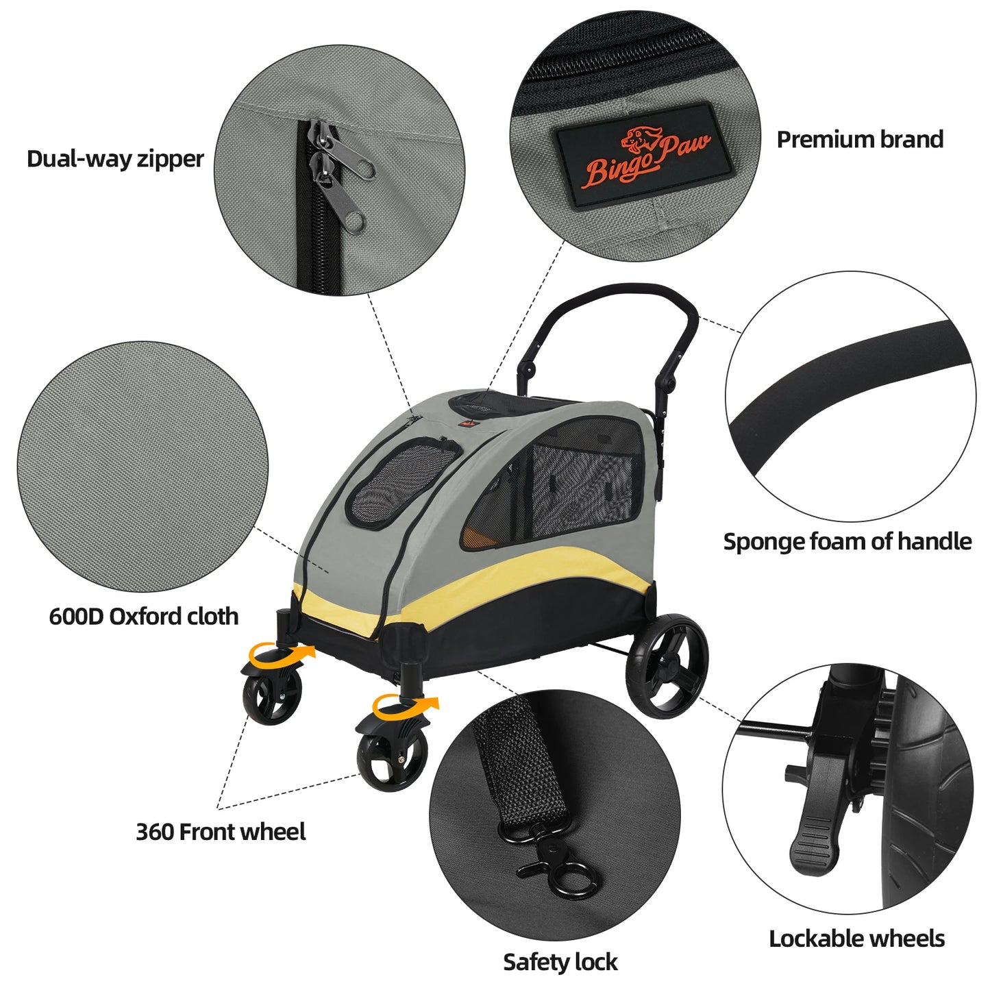 Portable,Foldable Dog Stroller