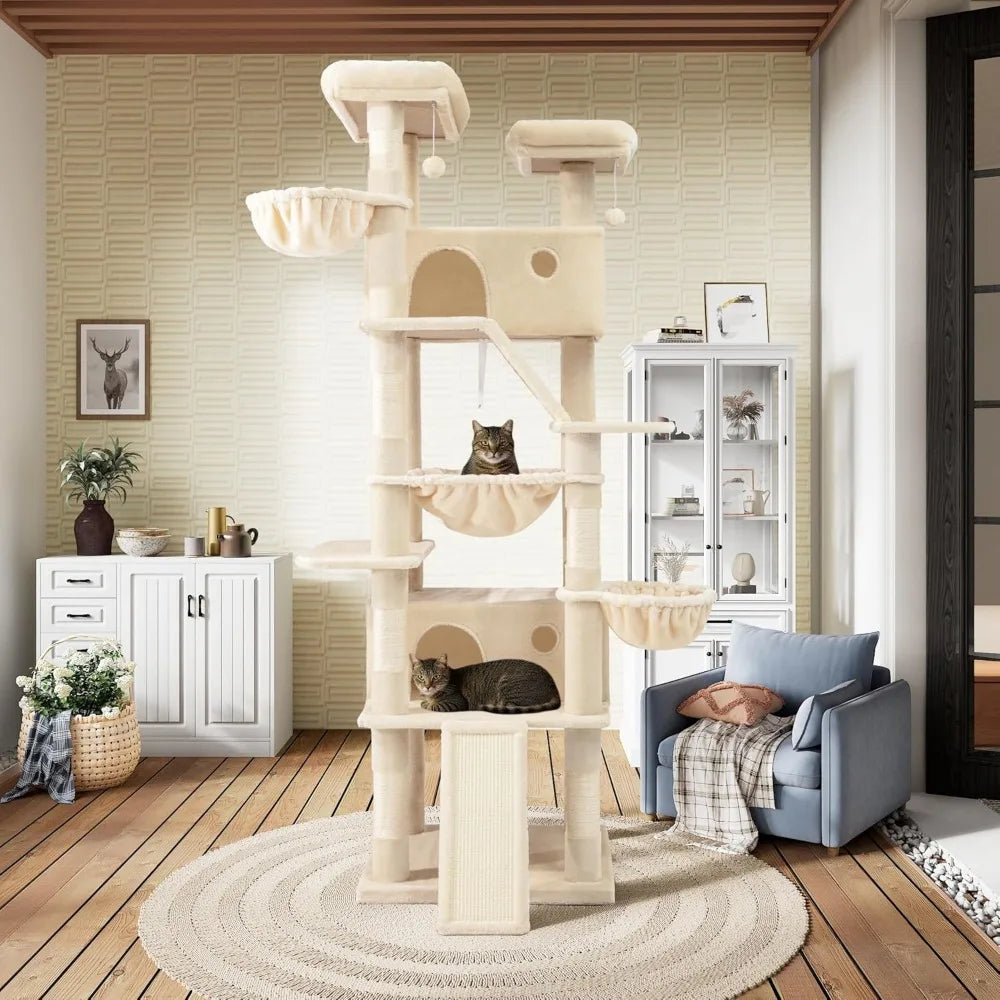 Multi-Level Tall Cat Tree Tower