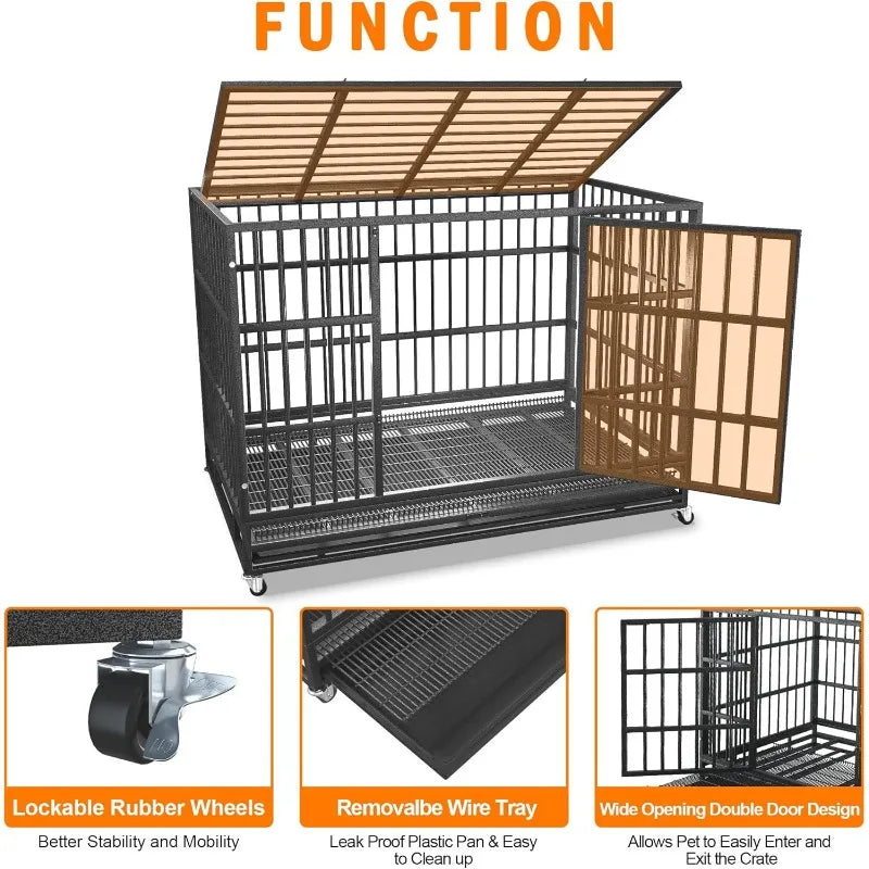 Heavy Duty Escape-Proof Dog Crate