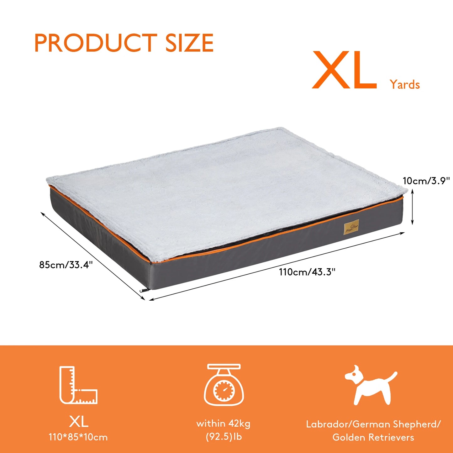 XL Waterproof Orthopedic Pet Bed