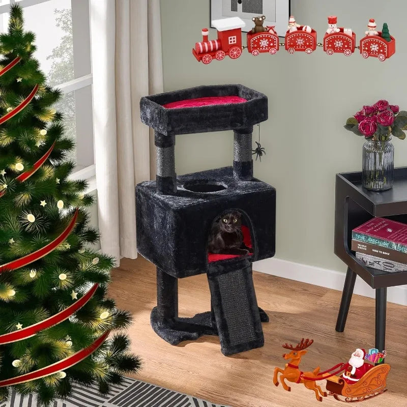 Gothic Cat Tree with Cat Bed