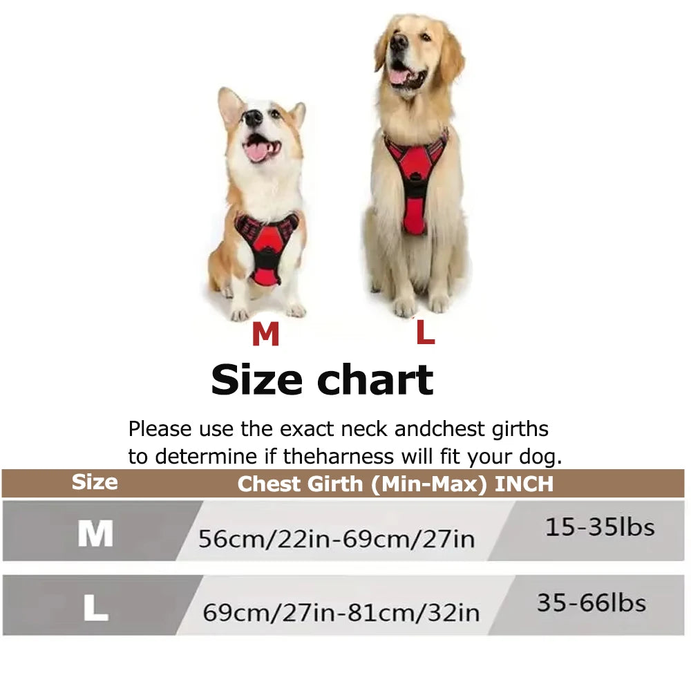 No Pull Reflective Dog Harness
