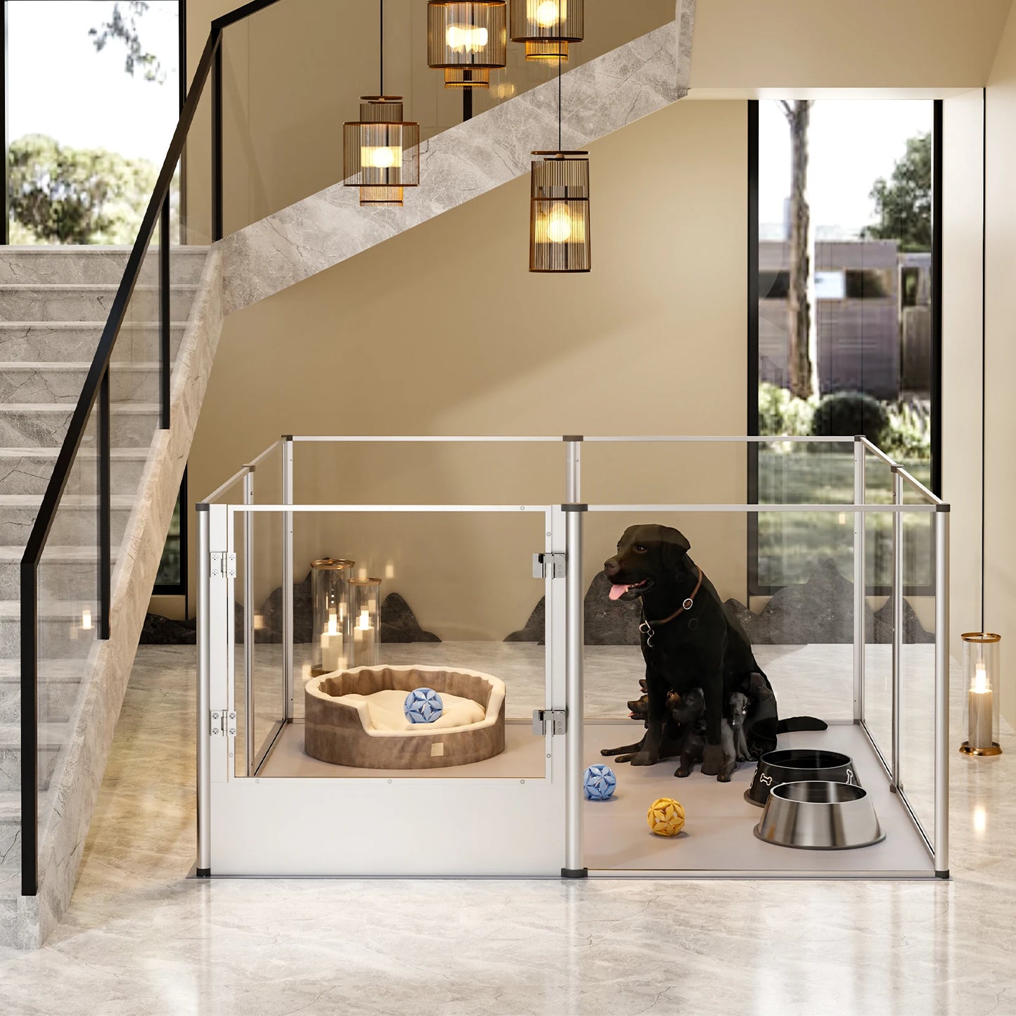 Acrylic Dog Playpen