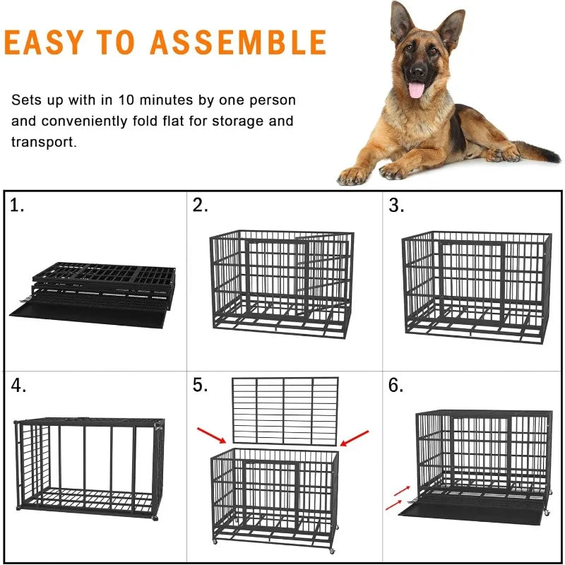 Heavy Duty Escape-Proof Dog Crate