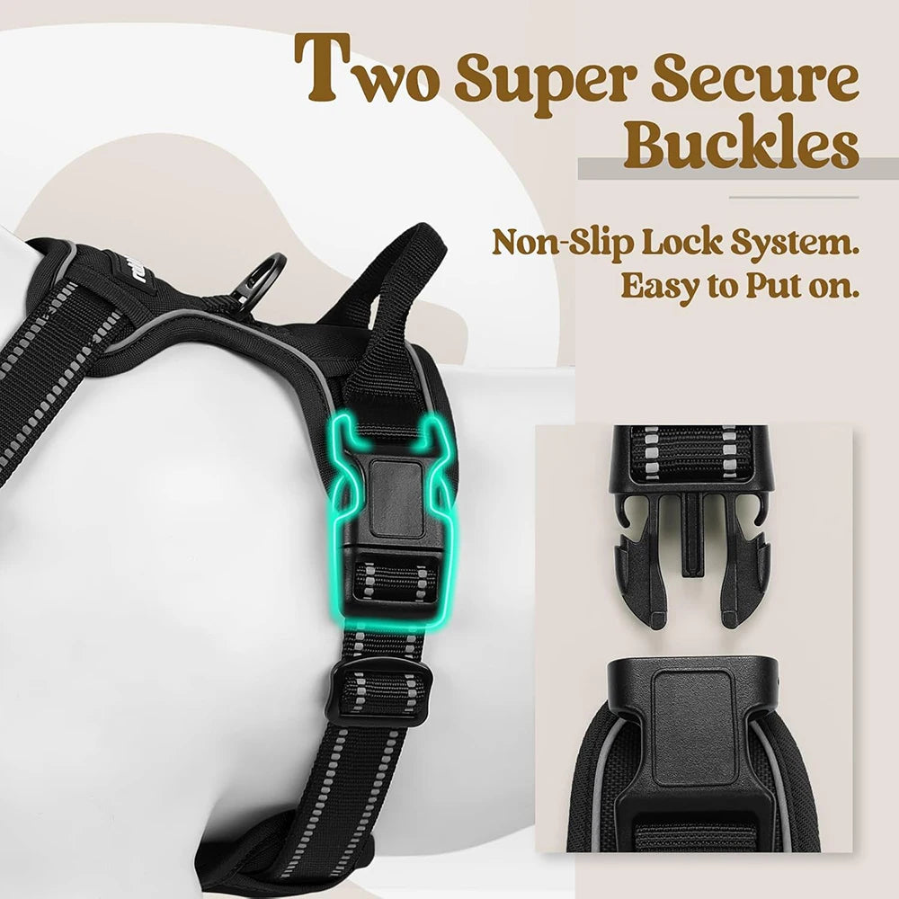 No Pull Reflective Dog Harness