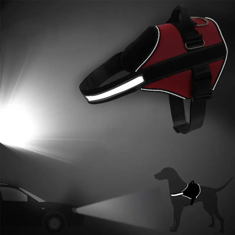 NO PULL Reflective Dog Harness