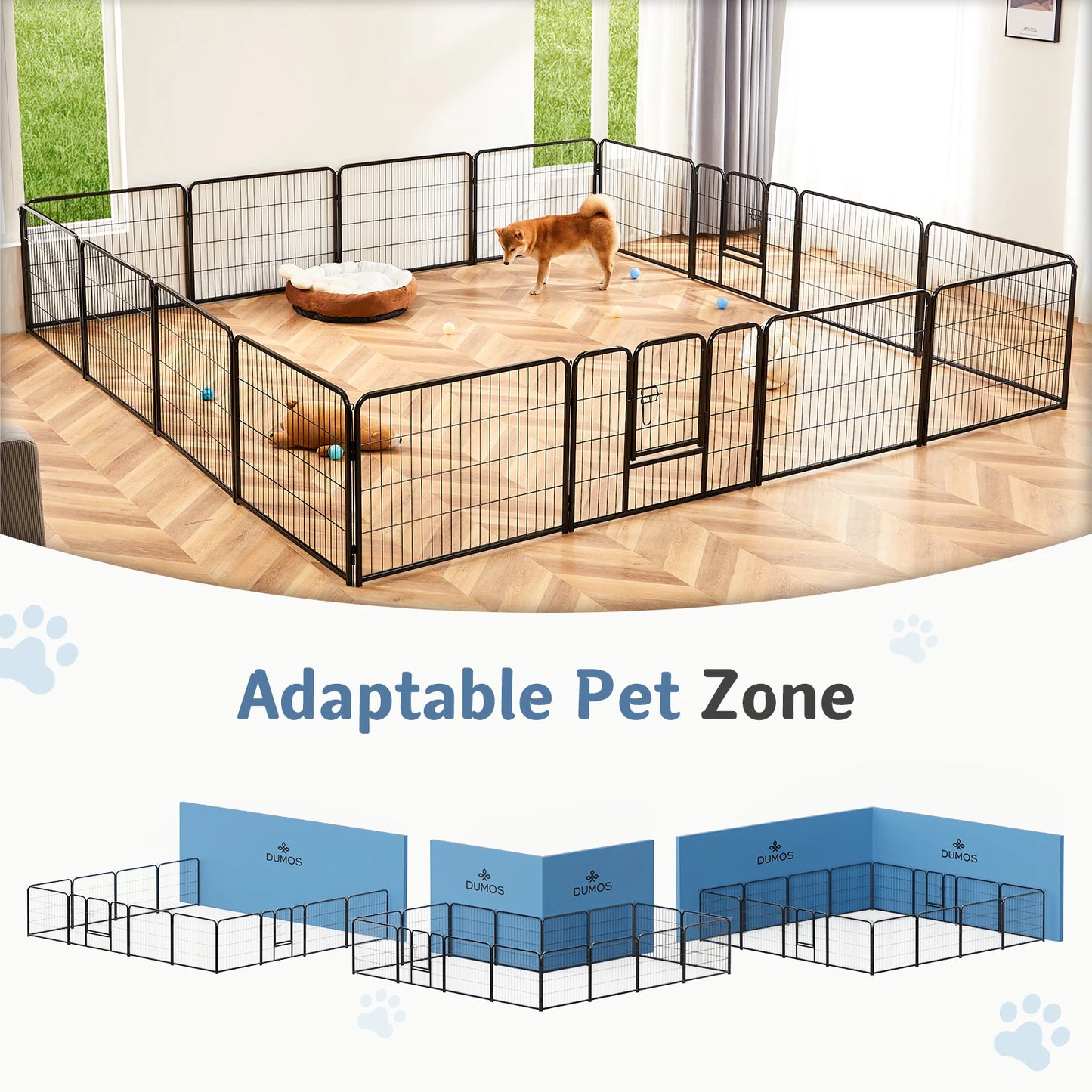 16 Panel Heavy Duty Dog Playpen