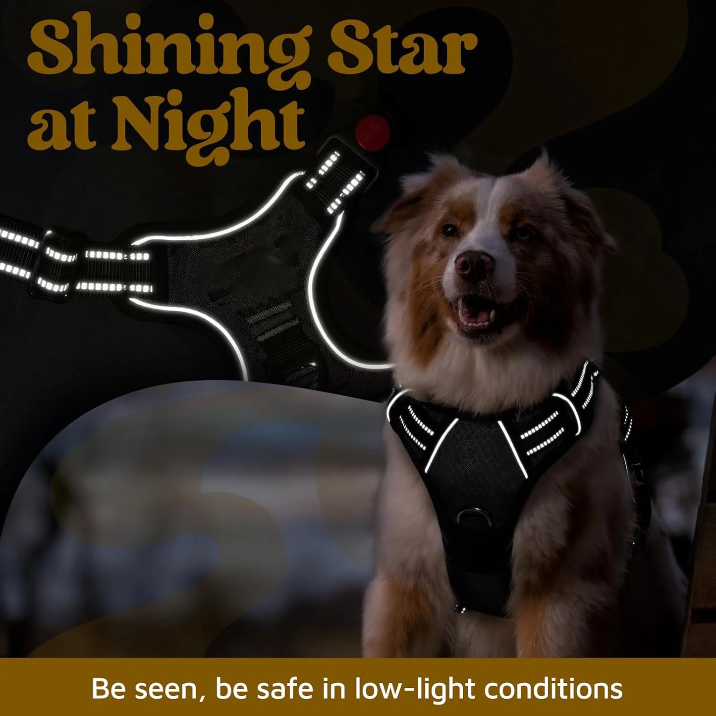 No Pull Reflective Dog Harness
