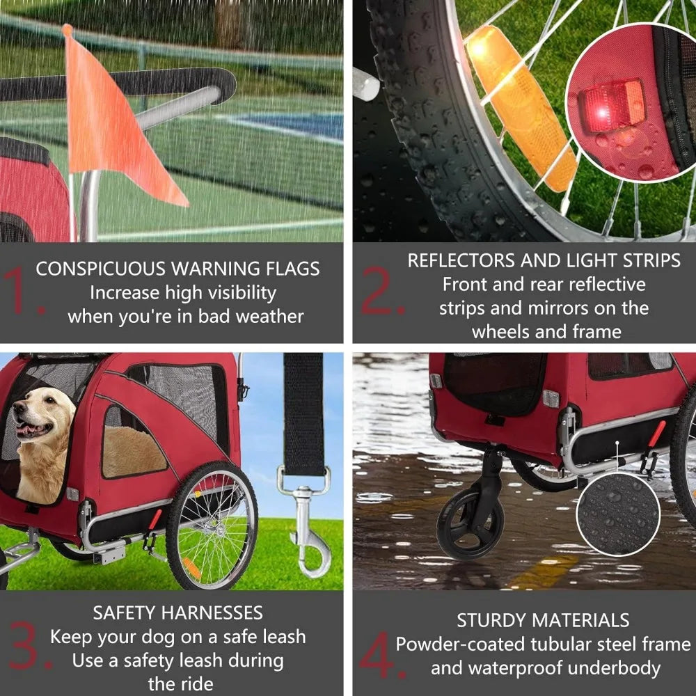 Large Quick Set-up Pet Stroller