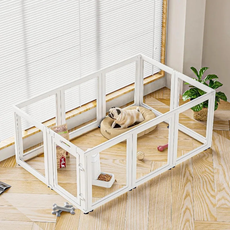 Clear Acrylic Dog Playpen