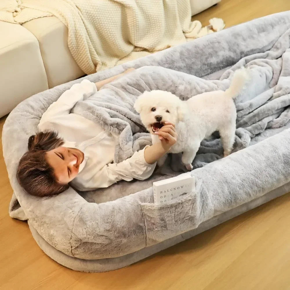 Human and Dog Bed