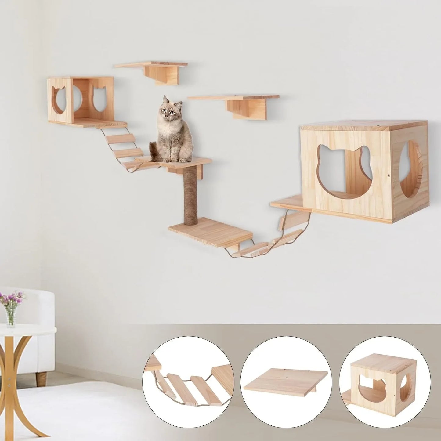 Wall-Mounted Cat Tree