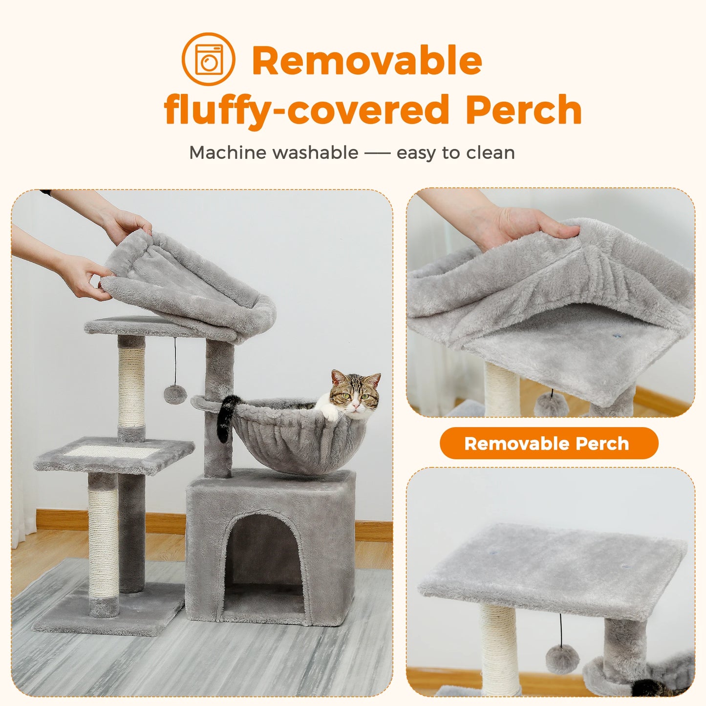 Cat Activity Tree with Cat Scratching Posts