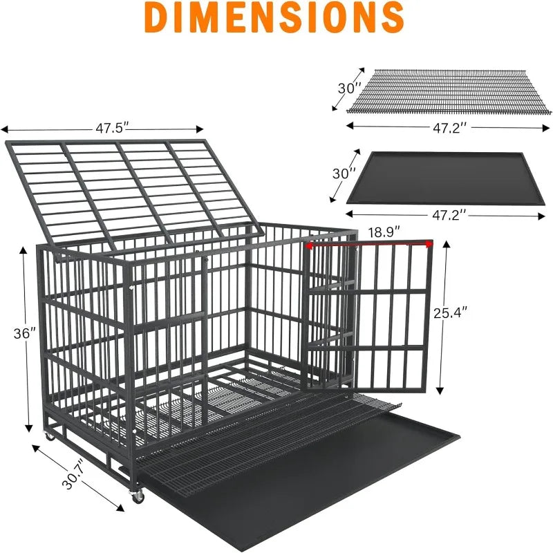 Heavy Duty Escape-Proof Dog Crate
