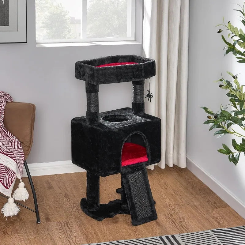 Gothic Cat Tree with Cat Bed