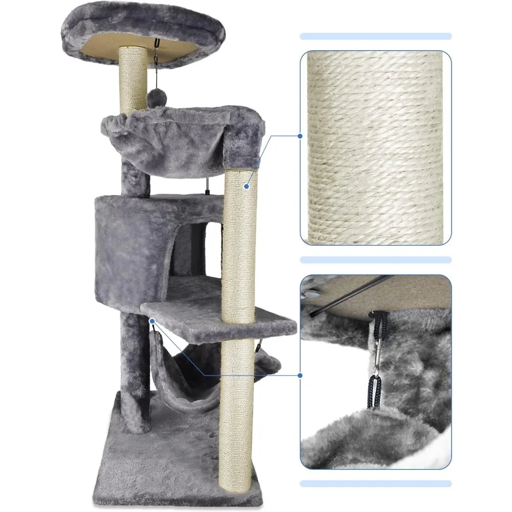 Cat Tree with Large Hammock& Apartment