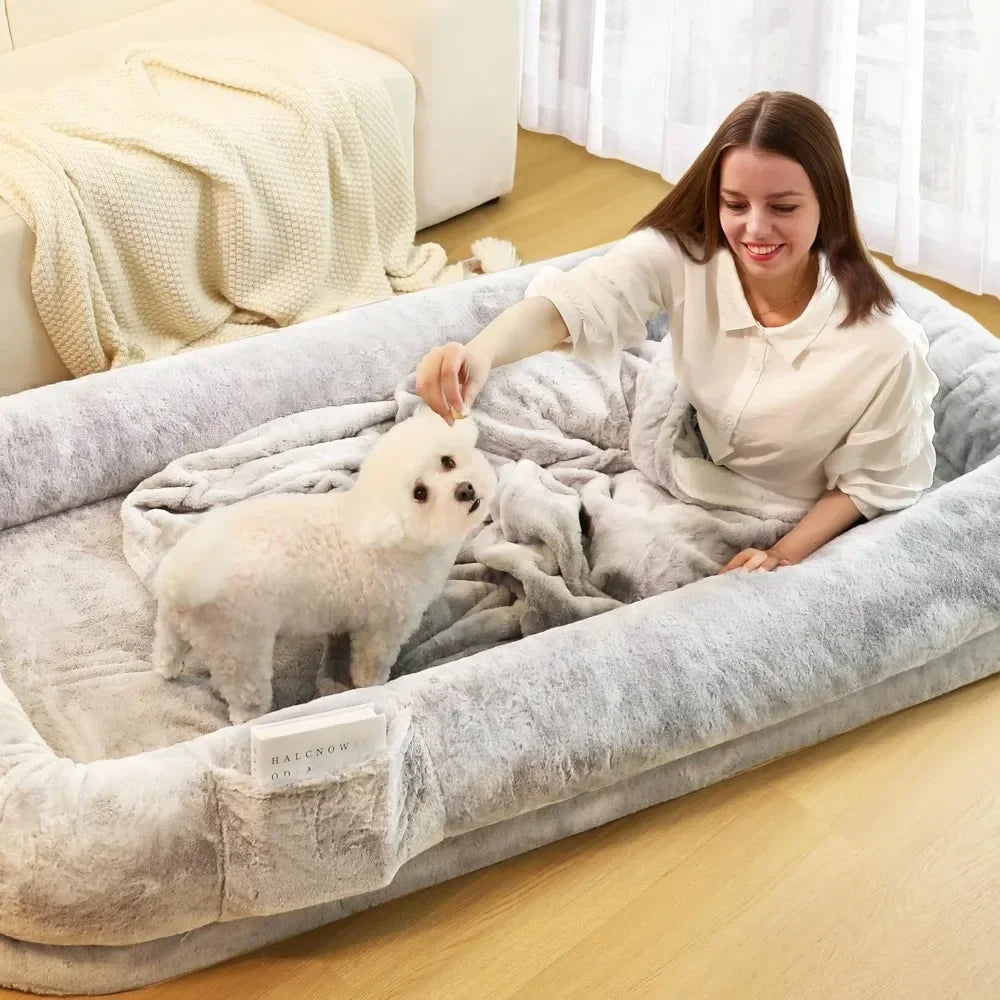 Human and Dog Bed