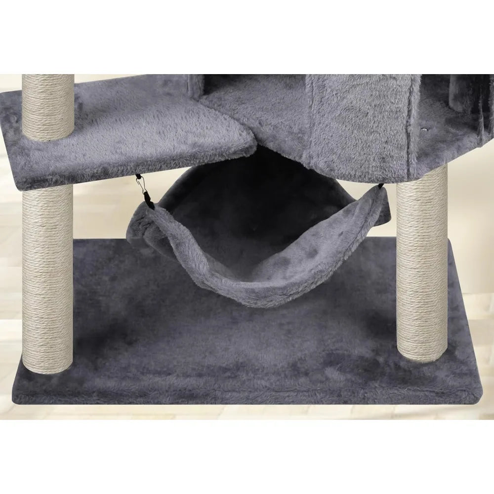 Cat Tree with Large Hammock& Apartment