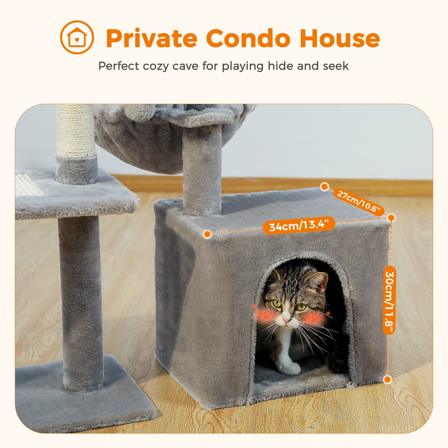 Cat Activity Tree with Cat Scratching Posts
