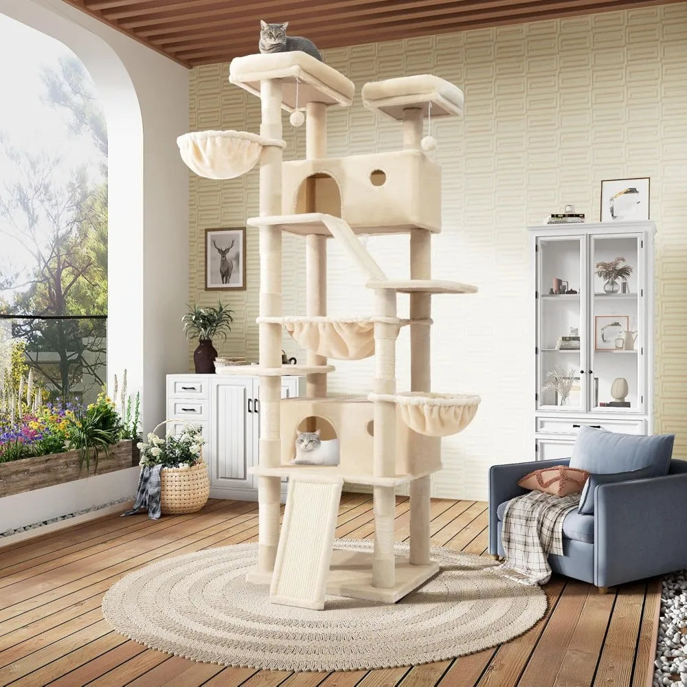 Multi-Level Tall Cat Tree Tower