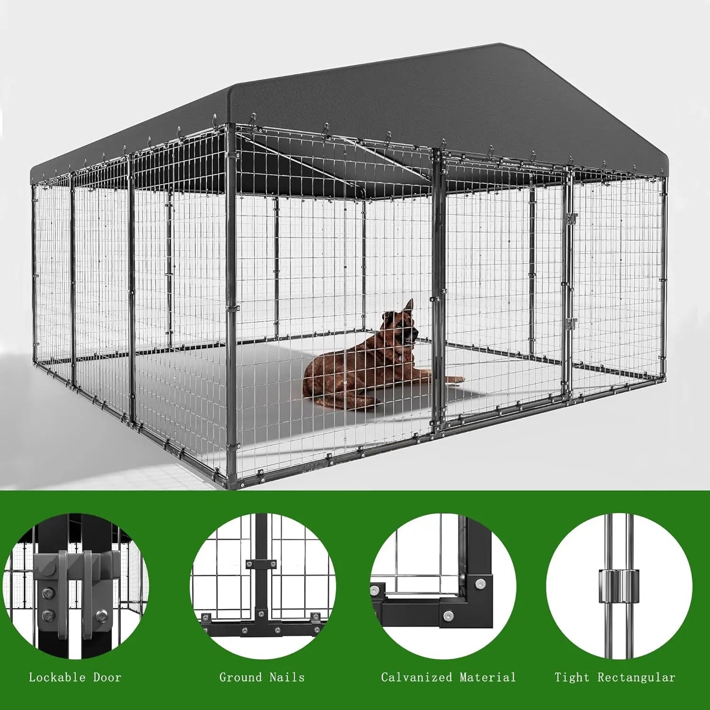 Galvanized Steel Dog Playpen