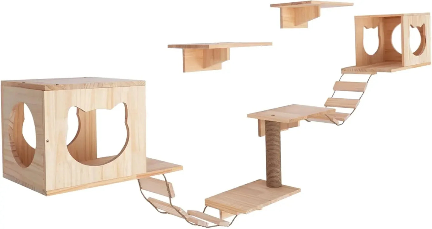 Wall-Mounted Cat Tree