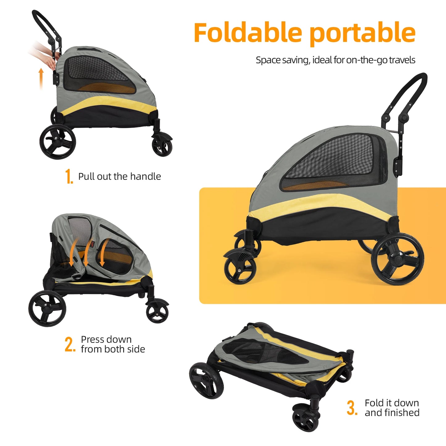 Portable,Foldable  Dog Stroller