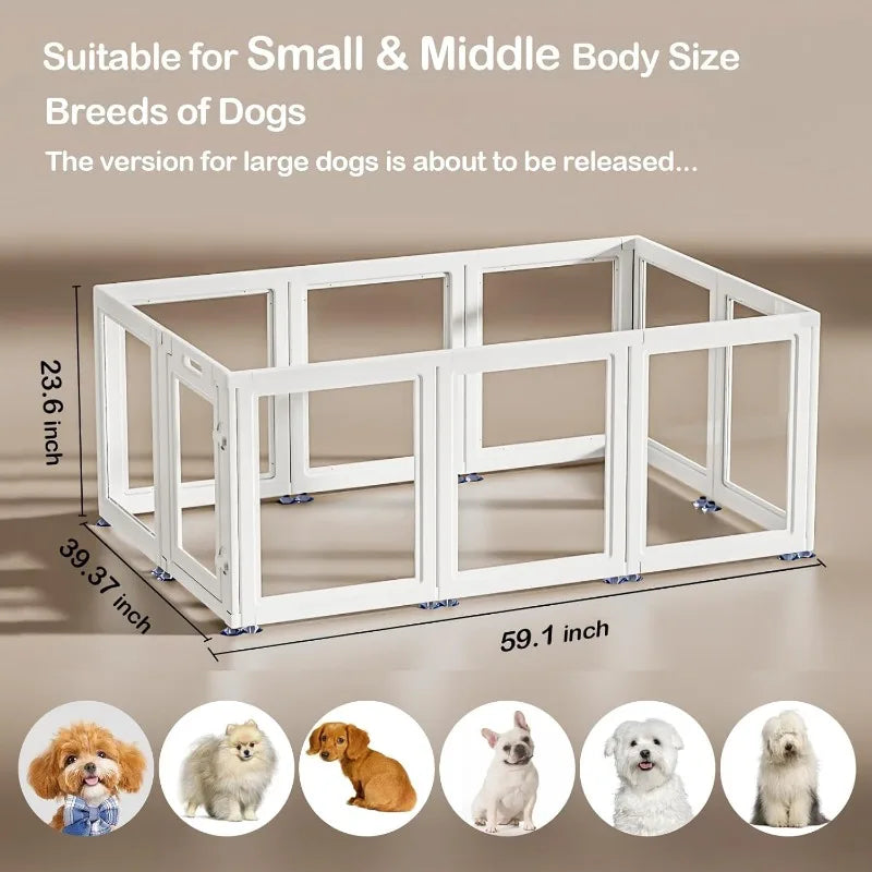 Clear Acrylic Dog Playpen