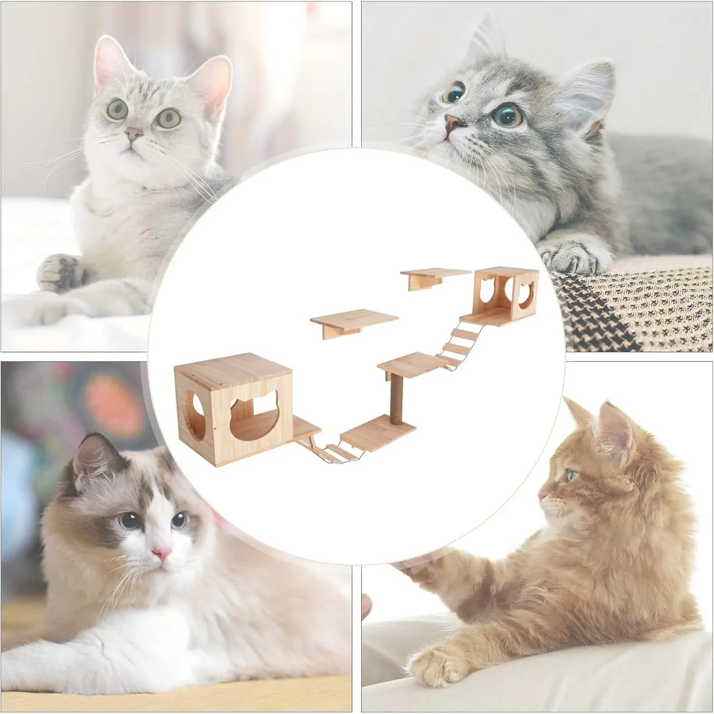 Wall-Mounted Cat Tree